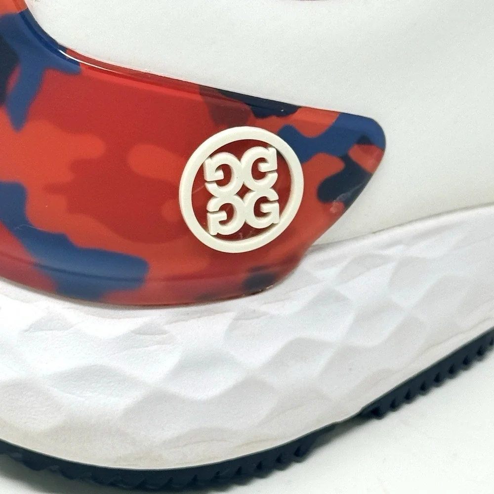 G/Fore MG4+ Golf Shoes Mens 11.5 White Poppy Camo‎ Accent Waterproof G4MA23EF27